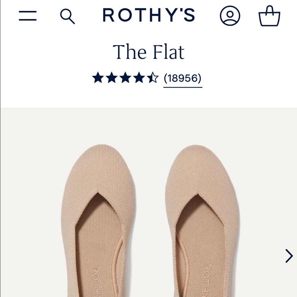 Rothy’s Classic Ecru Flat